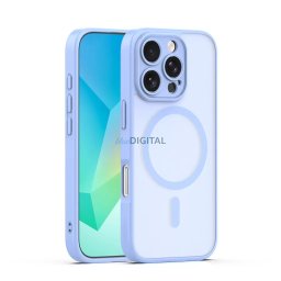 iPhone 16 Pro (6.3") hátlap tok, TPU / PC tok, magsafe, világoskék, kamera védelemmel, Mag Matt