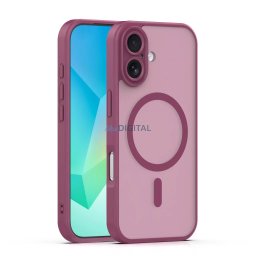 Samsung Galaxy S26 Ultra hátlap tok, TPU / PC tok, magsafe, bordó, kamera védelemmel, SM-S948, Mag Matt
