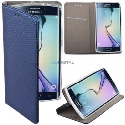 Xiaomi Redmi Note 15 Pro 5G telefon tok, könyvtok, oldalra nyíló tok, mágnesesen záródó, sötétkék, Smart Magnet