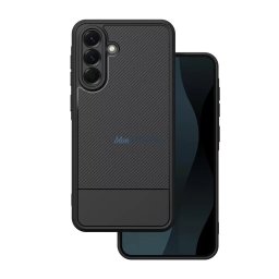 Samsung Galaxy S26 hátlap tok, TPU tok, kamera védelemmel, fekete, SM-S941, Simple carbon