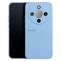 Honor Magic 8 Lite szilikon tok, hátlap tok, velúr belső, égkék, matt, Silicone Case
