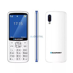 Blaupunkt V25 mobiltelefon, kártyafüggetlen, dual sim, magyar nyelvű, fehér