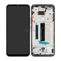 Xiaomi Mi 10 Lite LCD + érintőpanel kerettel, gyári, szürke (Tarnish)
