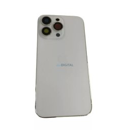 iPhone 13 Pro (6.1") készülék hátlap, kamera lencsével / sim tálcával, akkufedél, ezüst, AAA+ minőségű