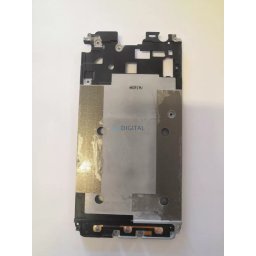 Samsung G389 Galaxy Xcover 3 fekete gyári bontott belső középkeret+funkciógomb flex