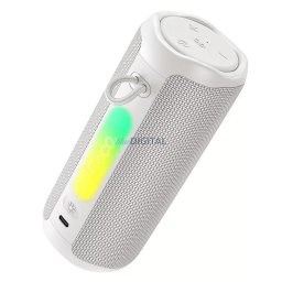 Bluetooth hangszóró, 8W, fehér, RGB led, Hoco HC50