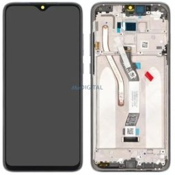Xiaomi Redmi Note 9S / 9 Pro / 9 Pro Max LCD + érintőpanel kerettel, gyári, szürke