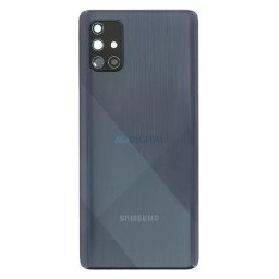 Samsung Galaxy A71 gyári készülék hátlap, bontott, kamera lencsével, fekete, SM-A705