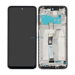 Xiaomi Redmi Note 9 Pro LCD + érintőpanel kerettel, ezüst, gyári