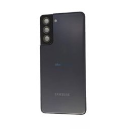 Samsung Galaxy S21 gyári készülék hátlap, bontott, kamera lencsével, fekete, SM-G991