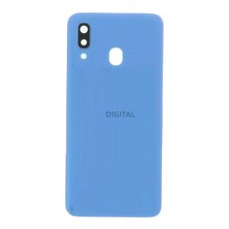 Samsung Galaxy A40 gyári készülék hátlap, bontott, kamera lencsével, kék, SM-A405
