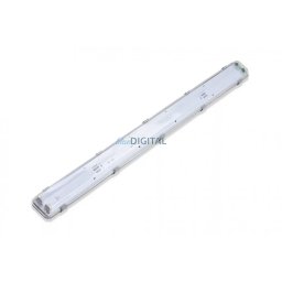 Asalite Prémium IP65 Por-és Páramentes Armatúra 2x120cm T8 LED Csőre Előkészítve (2x18W fénycső nem tartozék)