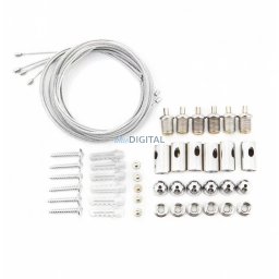 Asalite LED Panel Függesztő Drót Sodrony Szett (120x30cm) 6db-os