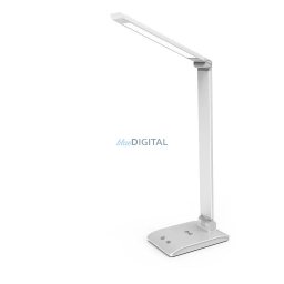 Asalite LED Asztali Lámpa Dimmerelhető 7W (450 lumen) CCT Wireless USB Ezüst