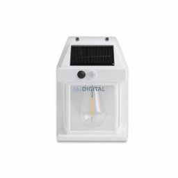 Asalite Napelemes Kültéri Lámpa IP44 3W 3000K (100 lumen) Fehér + PIR Szenzor