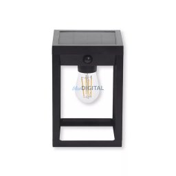 Asalite Napelemes Kültéri Lámpa IP44 2W 3000K (200 lumen) Fekete+Szenzor