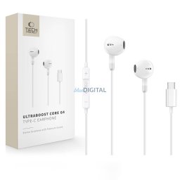Tech-Protect UltraBoost G4 Type-C Headset - Fehér