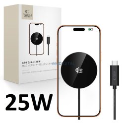 Tech-Protect A50 Ql2.2 25W MagSafe Töltő Type-C - Fekete