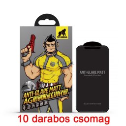 Apple iPhone XR/11 TG Anti-Glare 10 Darabos 2.5D Full Üvegfólia - Fekete