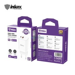 INKAX HC-05 PD+QC 3.0 20W PD Hálózati Töltőfej - Fehér