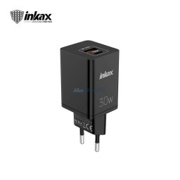 INKAX C17 PD+QC 3.0 30W PD Hálózati Töltőfej - Fekete