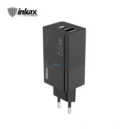 INKAX C19 PD+QC 3.0 65W GaN Hálózati Töltőfej - Fekete