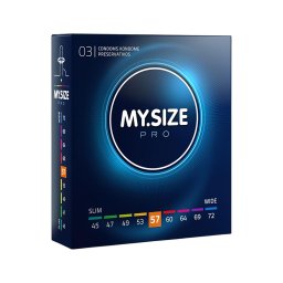 My.Size PRO - egyedi méretű óvszer - 57 mm (3 db)