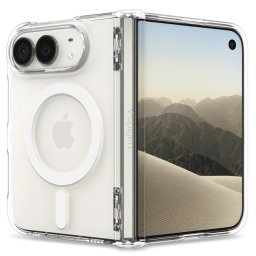 Spigen Ultra Hybrid Pro Apple iPhone Duo tok, MagSafe, Crystal Clear, átlátszó-fehér