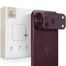 Tech-Protect Glass Camalloy Fit+ Apple iPhone 18 Pro kamerasziget-védő, burgundi