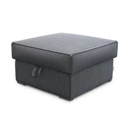 Taburet SMART COSARO XL tárolóhellyel 71x71 cm, szürke