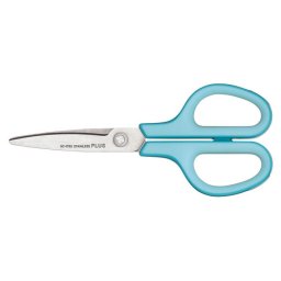 PLUS Olló, általános, 17,5 cm, PLUS "Fitcut Curve", világoskék