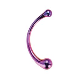 Dreamtoys - G-pont masszírozó üveg dildó (lila)