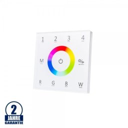 Optonica LED T14 DMX-RF 4 zónás RGBW fali vezérlő 6362