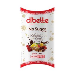 Dibette NAS étcsokoládés szaloncukor zselés gyümölcsízű 220g