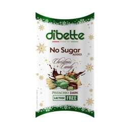 Dibette NAS étcsokoládés szaloncukor pisztácia ízű 220g