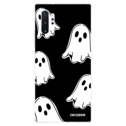 Átlátszó szilikon tok az alábbi mobiltelefonokra Samsung Galaxy Note 10+ N975F - Black ghosts