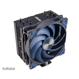 AKASA CPU hűtő Alucia H4, hőcsövek, fekete lamellák