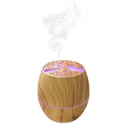 WG - Aromadiffúzor párásító LED lámpa, fa