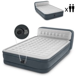 Intex 64448ND Deluxe felfújható ágy pumpával, 236 × 152 cm