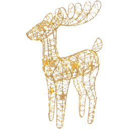 Dekoráció MagicHome Karácsony, szarvas, 75xLED, meleg fehér, 50 cm, 3xAA