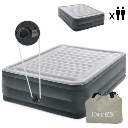 Intex kétszemélyes felfújható ágy automata pumpával, 203 × 152 cm
