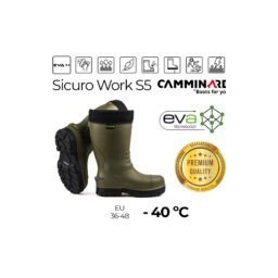 Camminare - Sicuro Work S5 ZÖLD (-40°C) - munkavédelmi EVA csizma 42