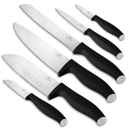 Berlinger Haus Késkészlet 6 részes rozsdamentes acél Matte Black Collection BH/2950