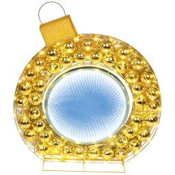 Dekoráció MagicHome Karácsony, 3D Gömb, 160xLED melegfehér/hidegfehér, IP44, 80x8x90 cm