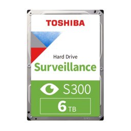 Toshiba Belső HDD 3.5" - S300 Surveillance Hard Drive 6TB (5400rpm, 128 MB puffer, Biztonságtechnikai rögzítőkbe) bulk