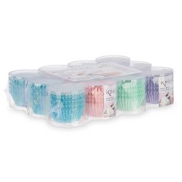 KINVARA – 100 db papír sütőforma készlet (8 cm átmérő, 4 féle szín)