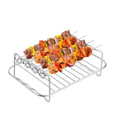 QUTTIN téglalap alakú airfryer rács 4 nyárssal