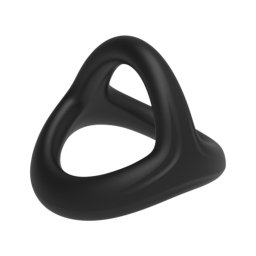 Pulselock Taur - Y-formájú pénisz- és heregyűrű (fekete) - S