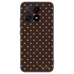 Fekete szilikon tok az alábbi mobiltelefonokra Xiaomi Poco X6 Pro - Vanilla Dots & Chocolate