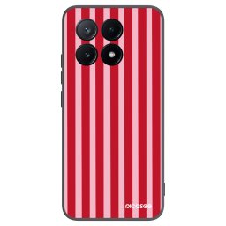 Fekete szilikon tok az alábbi mobiltelefonokra Xiaomi Poco X6 Pro - Lines red